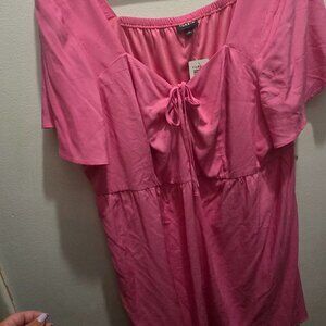 Torrid pink high low shirt size 3